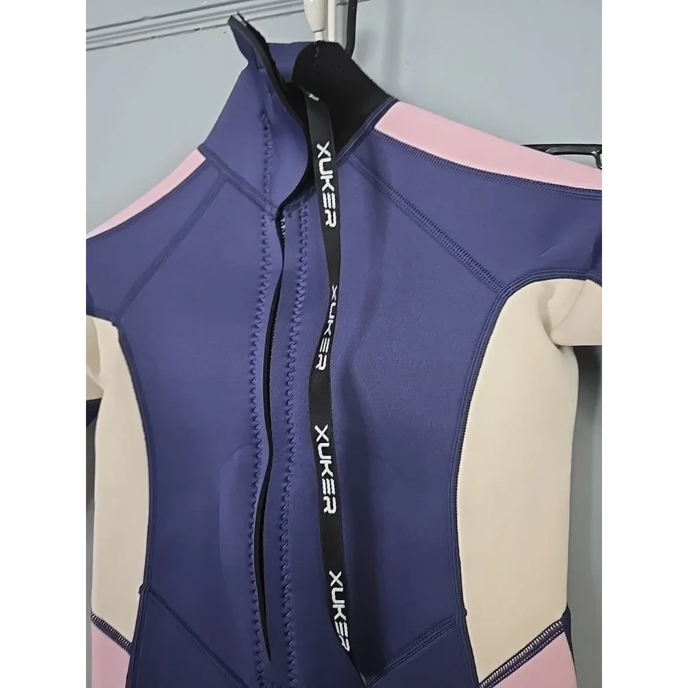 Kids Wetsuit for Boys Girls Toddler 2mm Front Zip Full Body Diving Sz 10 Blue‎